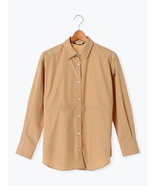 Lugnoncure（ルノンキュール）の「ドロストレギュラーシャツ（シャツ/ブラウス・レディース・ベージュ/オフホワイト/ネイビー・F）」の19枚目の写真