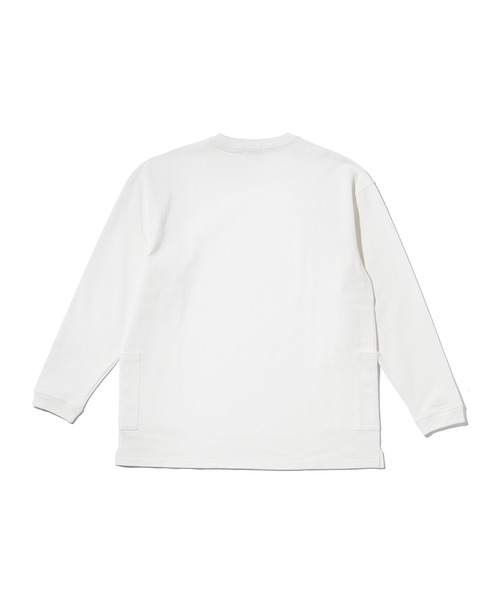 BIG MIKE(ビッグマイク)の「BIG MIKE 10oz ダブルポケット ロングTシャツ 102338200(Tシャツ/カットソー・メンズ・オリーブ/ホワイト・M/L)」の3枚目の写真