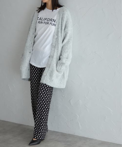 each（イーチ）の「【あったか素材】セルフカットドット柄リラックスパンツ（その他パンツ・レディース・ブラック/アイボリー・FREE）」の12枚目の写真