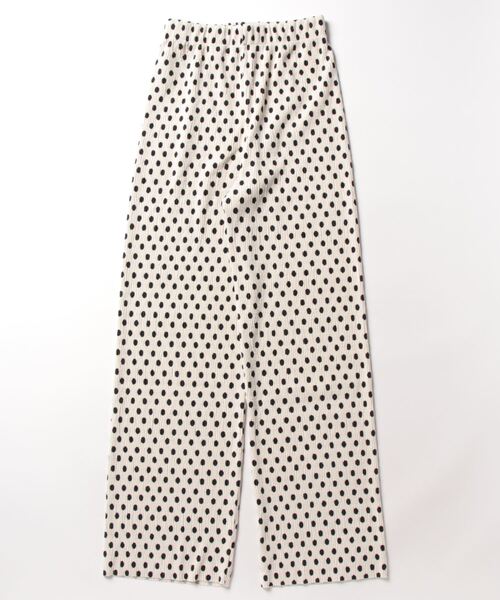 each（イーチ）の「【あったか素材】セルフカットドット柄リラックスパンツ（その他パンツ・レディース・ブラック/アイボリー・FREE）」の14枚目の写真