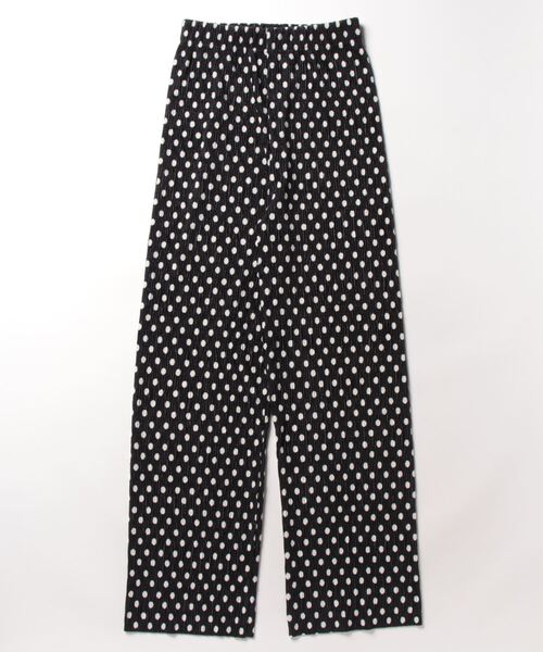 each（イーチ）の「【あったか素材】セルフカットドット柄リラックスパンツ（その他パンツ・レディース・ブラック/アイボリー・FREE）」の15枚目の写真