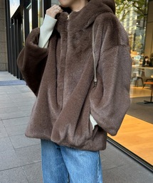 ファーポンチョコート
