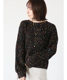 Te chichi TERRASSE | カラーピンポンヤーン片畦ニット(ニット/セーター)