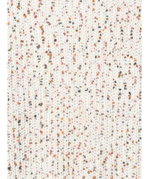 Te chichi TERRASSE（テチチテラス）の「カラーピンポンヤーン片畦ニット（ニット/セーター・レディース・ブラック/オフホワイト・F）」の22枚目の写真