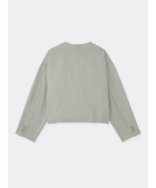SOFTHYPHEN（ソフトハイフン）の「CROPPED NOCOLLAR PULLOVER SHIRT 