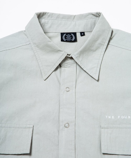 430（フォーサーティ）の「ms5515-L-S SAFARI PULLOVER SHIRT シャツ（シャツ/ブラウス・メンズ・ブラック/ダークベージュ/ライトグレー・0/1/2/3）」の10枚目の写真