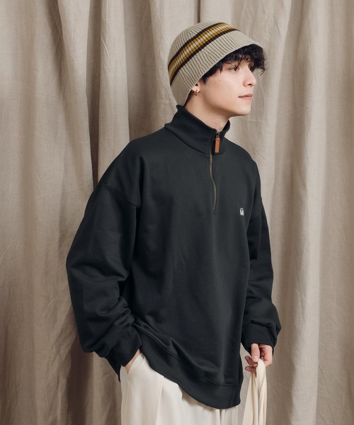 【完売】machatt ハーフジップスウェット　ネイビー KIDS】ハーフジップスウェット（ネイビー） | MACHATT ONLINE STORE