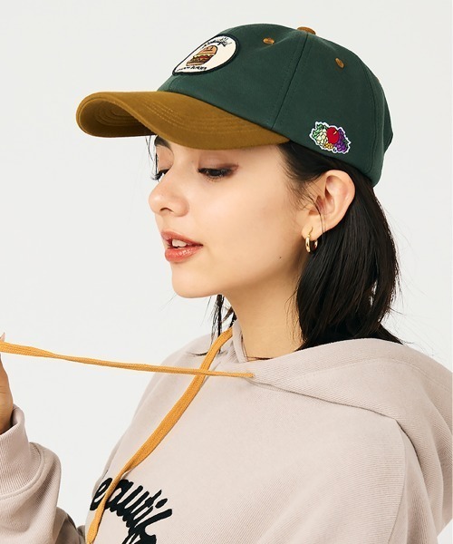 Design Tshirts Store graniph（デザイン　ティーシャツ　ストア　グラニフ）の「FRUIT OF THE LOOM× graniph SHADOWBURGER SWEAT CAP（キャップ・メンズ・グリーン・FREE）」の3枚目の写真