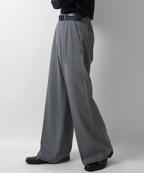 2022年 ブラウン グラデーションデニムパンツ ダメージ加工 tb2514_0.jpg