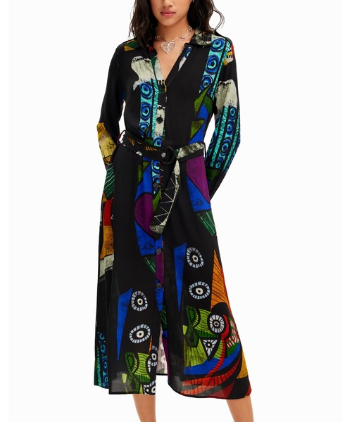 デシグアルDesigual M.ChristianLacroix ワンピース セール】M. Christian Lacroix ミディシャツワンピース