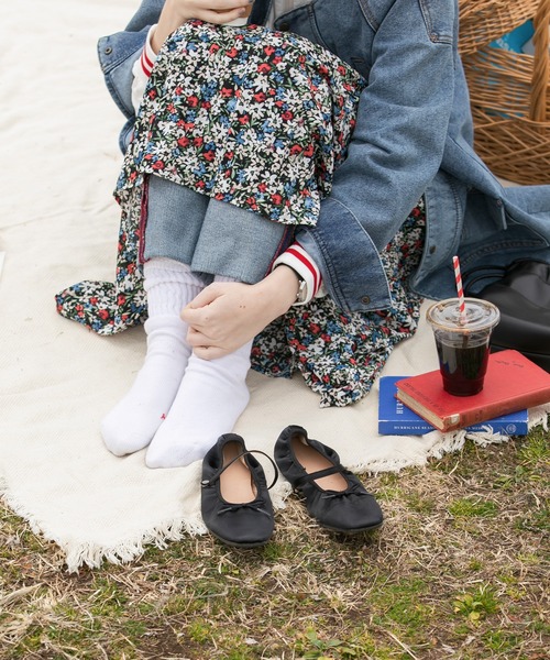 BONLECILL（ボンルシール）の「【シューズバッグ付き】アソートポータブルリボンバレエシューズ（バレエシューズ・レディース・アイボリー/ブラック/ブラック系1/レッド・XL/L/M/S）」の11枚目の写真