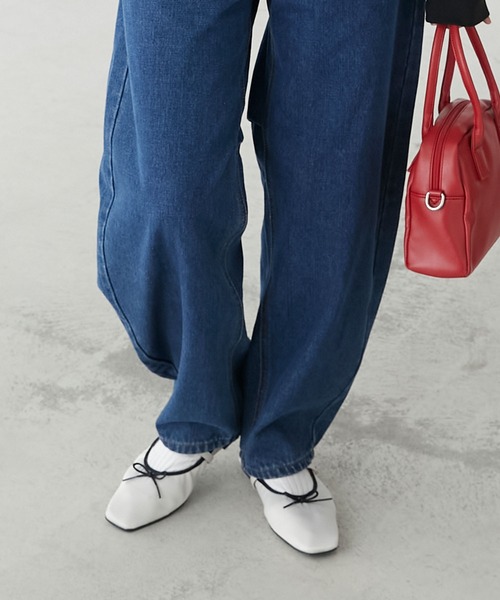 BONLECILL（ボンルシール）の「【シューズバッグ付き】アソートポータブルリボンバレエシューズ（バレエシューズ・レディース・アイボリー/ブラック/ブラック系1/レッド・XL/L/M/S）」の15枚目の写真