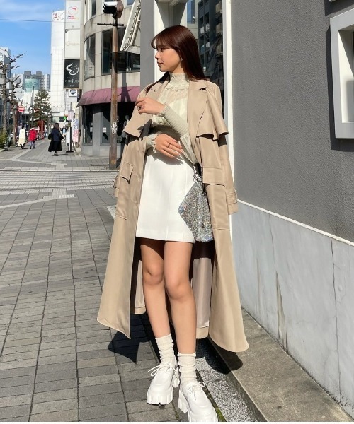 rienda(リエンダ)の「ラウンドフォルムハイウエストミニスコートショートパンツ(スカート・レディース・ブラック/ライム/ホワイト・SMALL/X-SMALL/MEDIUM)」の21枚目の写真