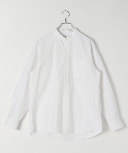 GLOBAL WORK（グローバルワーク）の「イージーケアオックス/バンドカラーシャツ/975735（シャツ/ブラウス・メンズ・ホワイト/ブルー系その他5/グレー・MEDIUM/LARGE/SMALL/X-LARGE）」の13枚目の写真