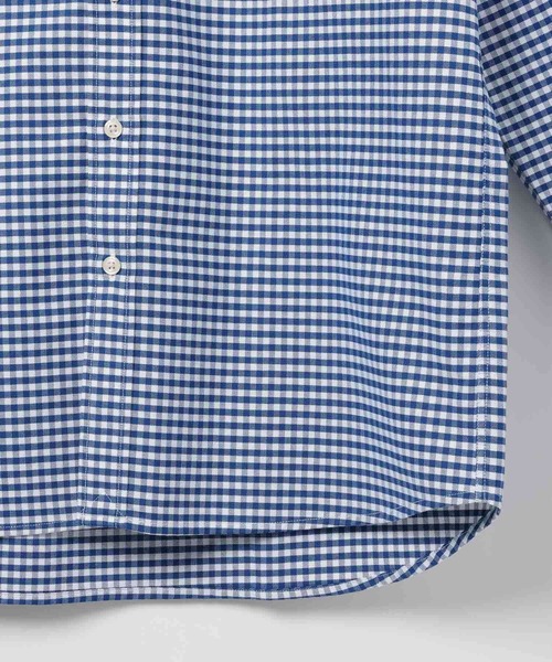 GLOBAL WORK（グローバルワーク）の「イージーケアオックス/バンドカラーシャツ/975735（シャツ/ブラウス・メンズ・ホワイト/ブルー系その他5/グレー・MEDIUM/LARGE/SMALL/X-LARGE）」の14枚目の写真