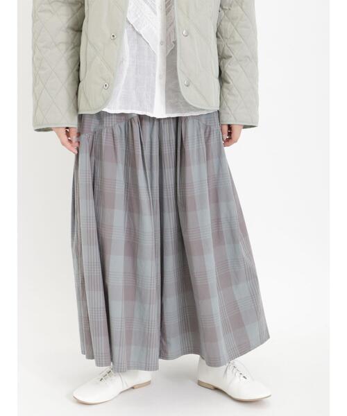 Samansa Mos2（サマンサ モスモス）の「柄アソート切替ハカマパンツ（その他パンツ・レディース・ミント/ベージュ/ブラック/グレー・F）」の4枚目の写真