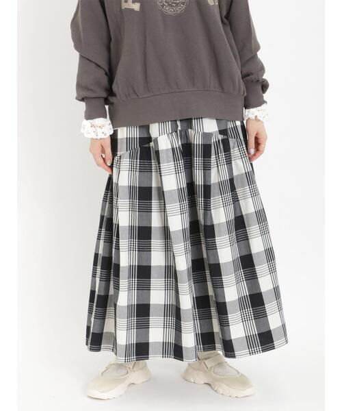 Samansa Mos2（サマンサ モスモス）の「柄アソート切替ハカマパンツ（その他パンツ・レディース・ミント/ベージュ/ブラック/グレー・F）」の19枚目の写真