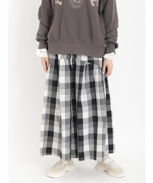 Samansa Mos2（サマンサ モスモス）の「柄アソート切替ハカマパンツ（その他パンツ・レディース・ミント/ベージュ/ブラック/グレー・F）」の12枚目の写真