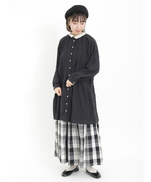 Samansa Mos2（サマンサ モスモス）の「柄アソート切替ハカマパンツ（その他パンツ・レディース・ミント/ベージュ/ブラック/グレー・F）」の13枚目の写真