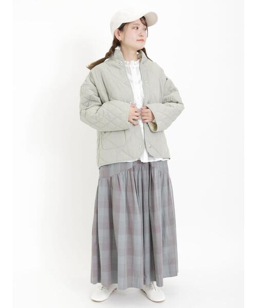 Samansa Mos2（サマンサ モスモス）の「柄アソート切替ハカマパンツ（その他パンツ・レディース・ミント/ベージュ/ブラック/グレー・F）」の8枚目の写真