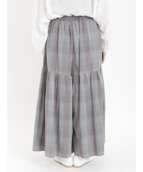 Samansa Mos2（サマンサ モスモス）の「柄アソート切替ハカマパンツ（その他パンツ・レディース・ミント/ベージュ/ブラック/グレー・F）」の9枚目の写真