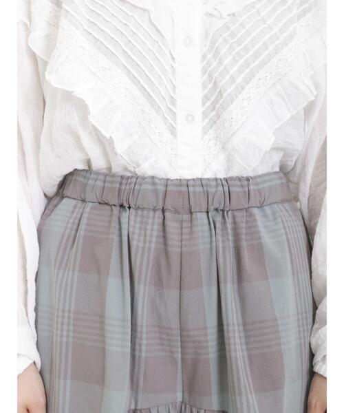 Samansa Mos2（サマンサ モスモス）の「柄アソート切替ハカマパンツ（その他パンツ・レディース・ミント/ベージュ/ブラック/グレー・F）」の6枚目の写真