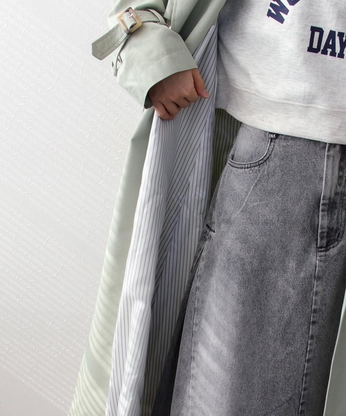 【セール】シャンブレー3WAYトレンチコート（トレンチコート）｜Three Four Time（スリーフォータイム）