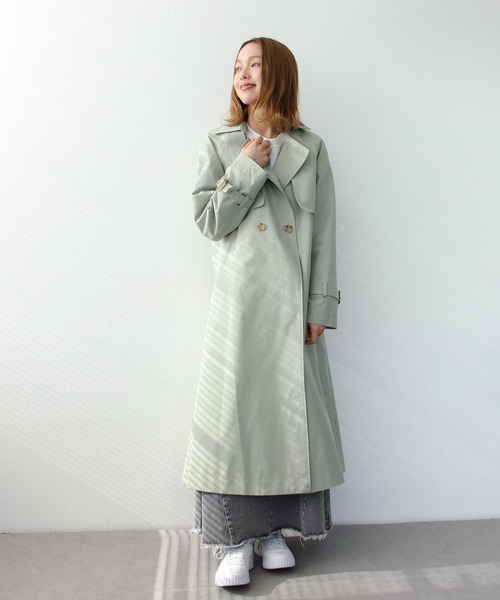 【セール】シャンブレー3WAYトレンチコート（トレンチコート）｜Three Four Time（スリーフォータイム）