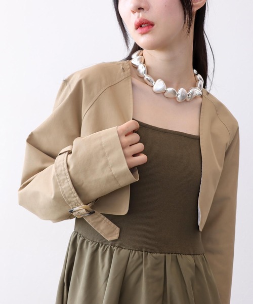 【セール】シャンブレー3WAYトレンチコート（トレンチコート）｜Three Four Time（スリーフォータイム）