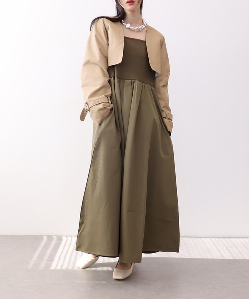 【セール】シャンブレー3WAYトレンチコート（トレンチコート）｜Three Four Time（スリーフォータイム）