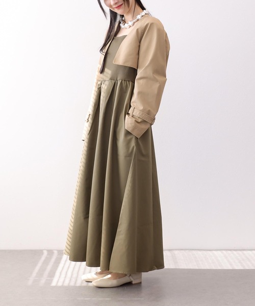 【セール】シャンブレー3WAYトレンチコート（トレンチコート）｜Three Four Time（スリーフォータイム）