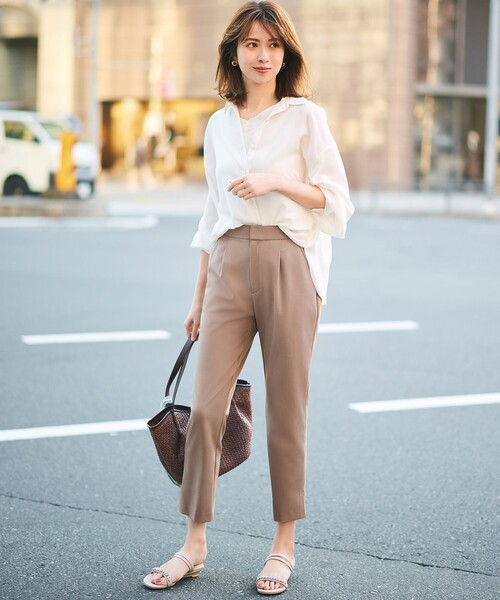 ANY SIS(エニィスィス)の「【WEB・一部店舗限定】楽々ビューティースティック パンツ(その他パンツ・レディース・アイボリー系/黄土色系/ブラック系・4)」の5枚目の写真