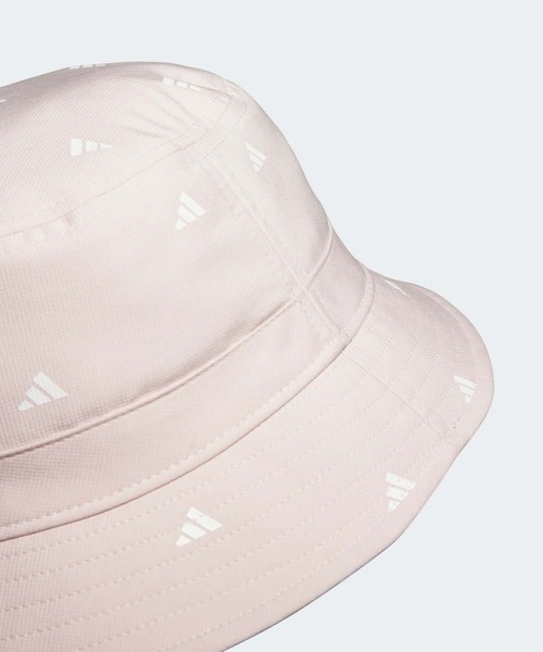 adidas(アディダス)の「BOSプリント バケットハット【adidas Golf/アディダスゴルフ】(ハット・レディース・ホワイト/ピンク系その他/ブラック・MEDIUM)」の14枚目の写真