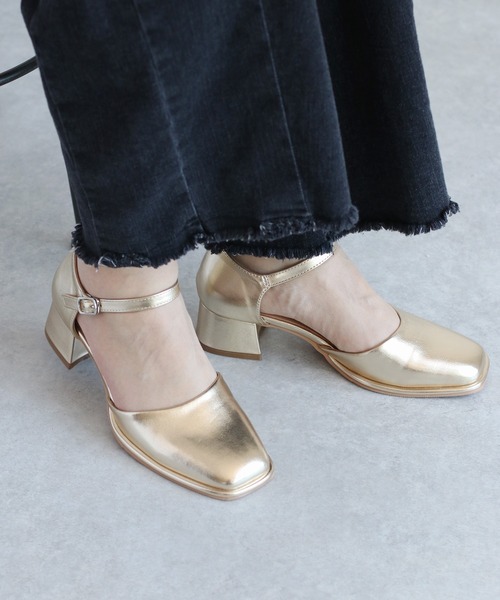 cepo（セポ）の「《新色追加》ストラップセパレートパンプス（パンプス・レディース・ブラック/シルバー/ゴールド/ブラウン/アイボリー・M/L）」の5枚目の写真