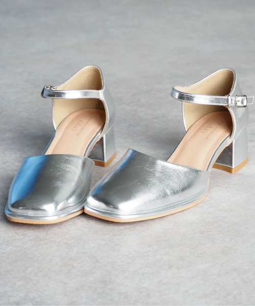 cepo（セポ）の「《新色追加》ストラップセパレートパンプス（パンプス・レディース・ブラック/シルバー/ゴールド/ブラウン/アイボリー・M/L）」の8枚目の写真