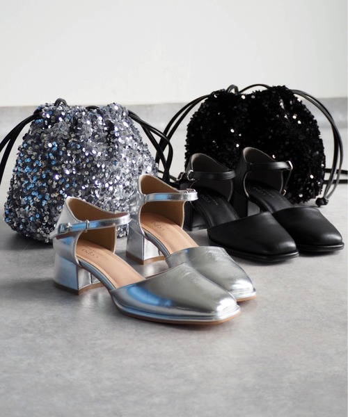 cepo（セポ）の「《新色追加》ストラップセパレートパンプス（パンプス・レディース・ブラック/シルバー/ゴールド/ブラウン/アイボリー・M/L）」の15枚目の写真