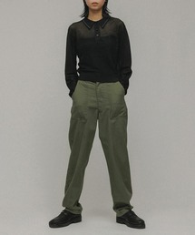 ［TOPS］POLO SHEER CROPPED TOPS