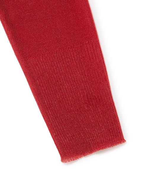 M TO R（ムウトアール）の「［TOPS］POLO SHEER CROPPED TOPS（ポロシャツ・レディース・ブラック/レッド/ホワイト・42/40/38）」の20枚目の写真