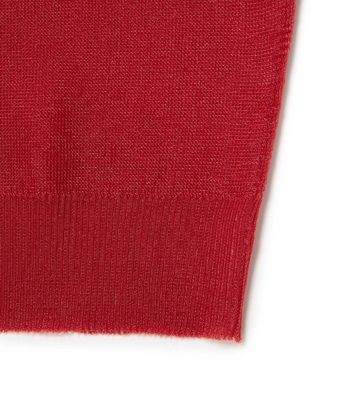 M TO R（ムウトアール）の「［TOPS］POLO SHEER CROPPED TOPS（ポロシャツ・レディース・ブラック/レッド/ホワイト・42/40/38）」の21枚目の写真