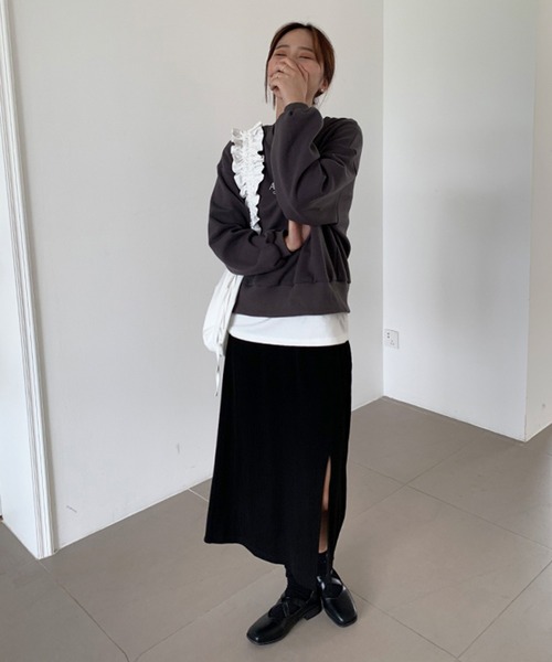セール】ドロスト付き ギャザーデザイン くしゅくしゅ ハーフ