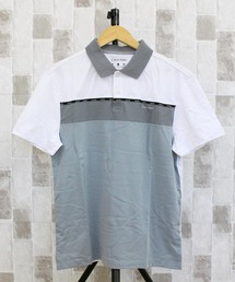 Calvin Klein(JoENC)CK ACRjbN pCsO ubN ANeBu |Vc ss iconic piping blocked active polo(|Vc)