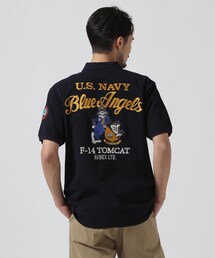 AVIREX | BLUE ANGELS SHORT SLEEVE POLO SHIRT / ブルーエンジェルス 半袖 ポロシャツ / AVIREX / アヴィレックス(ポロシャツ)