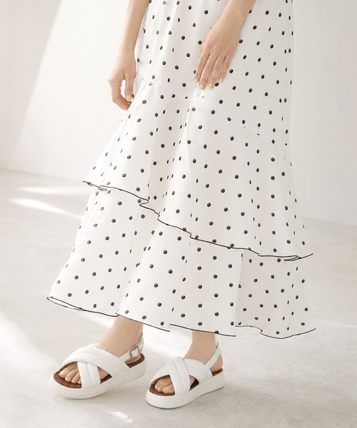 coca（ANDEX shoes product）（コカ）の「もちもち パデッド クロスベルト サンダル（サンダル・レディース・ブラック/ホワイト・MEDIUM/SMALL/LARGE）」の21枚目の写真