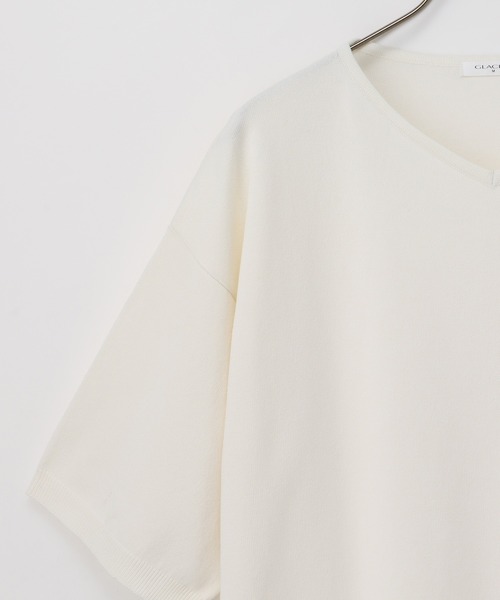 Honeys（ハニーズ）の「Ｖネックニット（ニット/セーター・レディース・ブルー/ブラック/ピンク/ホワイト×ブラック/アイボリー・LL/L/M）」の10枚目の写真