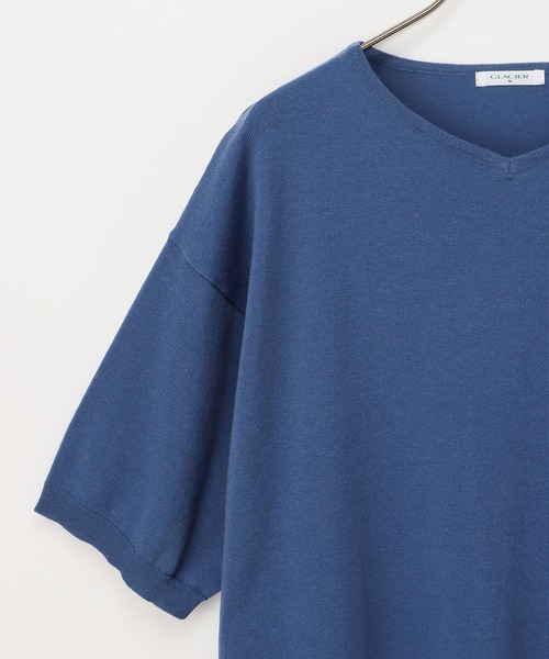 Honeys（ハニーズ）の「Ｖネックニット（ニット/セーター・レディース・ブルー/ブラック/ピンク/ホワイト×ブラック/アイボリー・LL/L/M）」の14枚目の写真