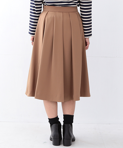 Ray BEAMS（レイビームス）の「Ray BEAMS / ミモレ丈 タックフレアー スカート（スカート・レディース・カーキ/ピンク/ブルー系その他・0/1）」の20枚目の写真