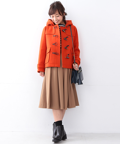 Ray BEAMS（レイビームス）の「Ray BEAMS / ミモレ丈 タックフレアー スカート（スカート・レディース・カーキ/ピンク/ブルー系その他・0/1）」の22枚目の写真