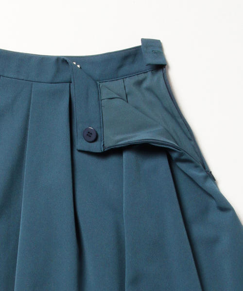 Ray BEAMS（レイビームス）の「Ray BEAMS / ミモレ丈 タックフレアー スカート（スカート・レディース・カーキ/ピンク/ブルー系その他・0/1）」の5枚目の写真