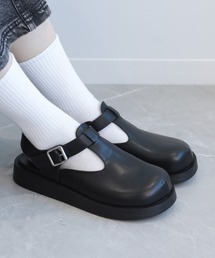【shoes365】Tストラップ 厚底メリージェーンシューズ