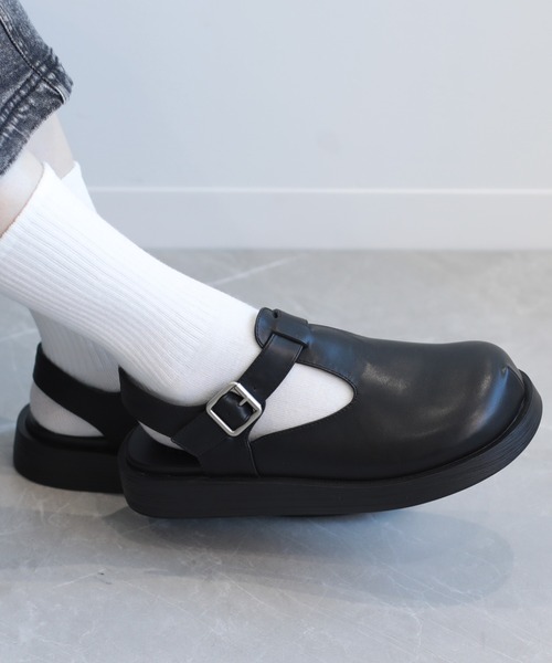 shoes365(シューズスリーシックスファイヴ)の「【shoes365】Tストラップ 厚底メリージェーンシューズ(バレエシューズ・レディース・オフホワイト/ブラック・25.0cm/23.0cm/23.5cm/24.0cm/24.5cm/22.5㎝)」の20枚目の写真